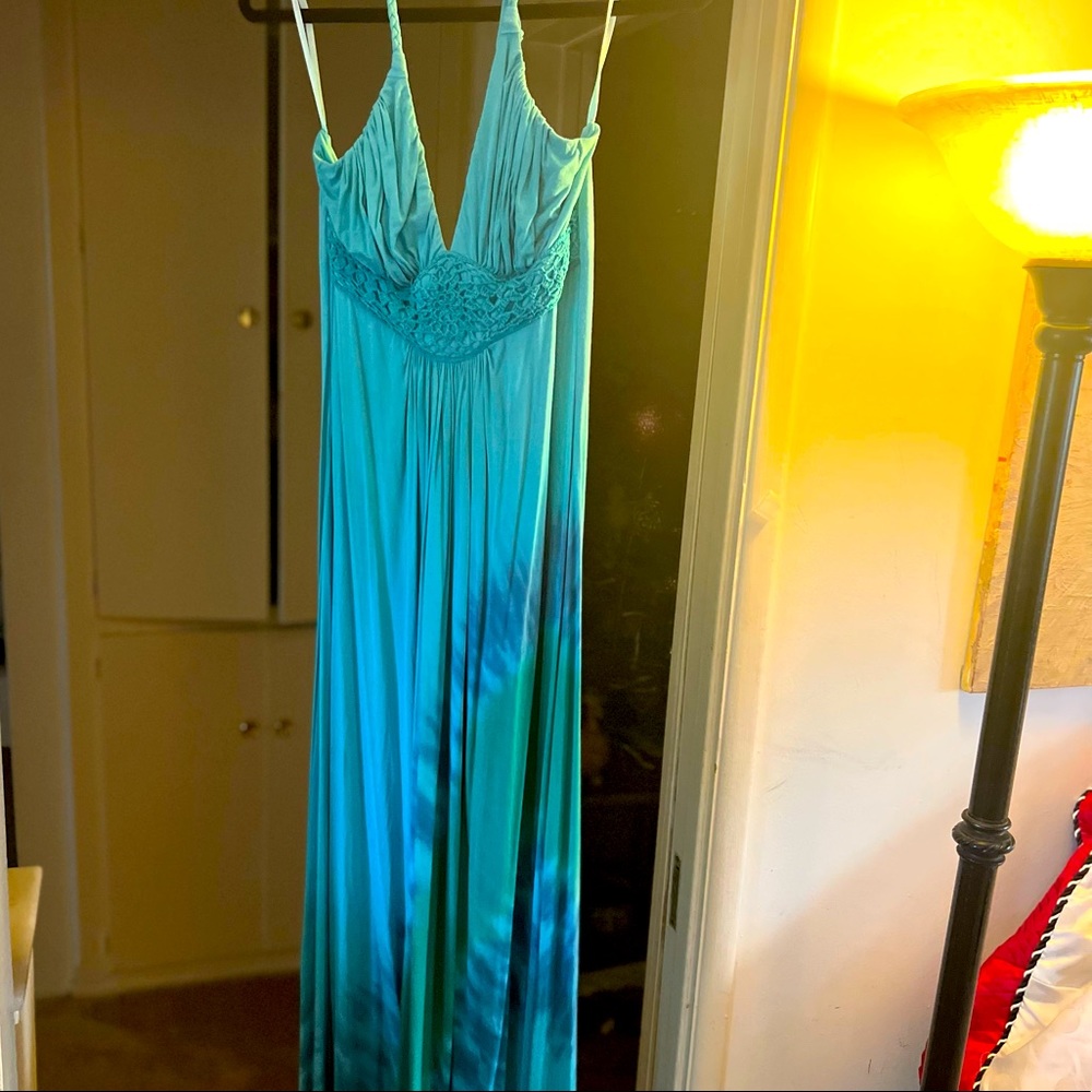Tiedye Sky Maxi summer dress cotton large and long! Perfect for summer!